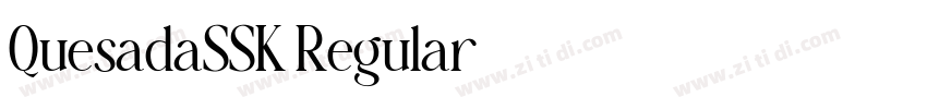 QuesadaSSK Regular字体转换 QuesadaSSK Regular字体转换
